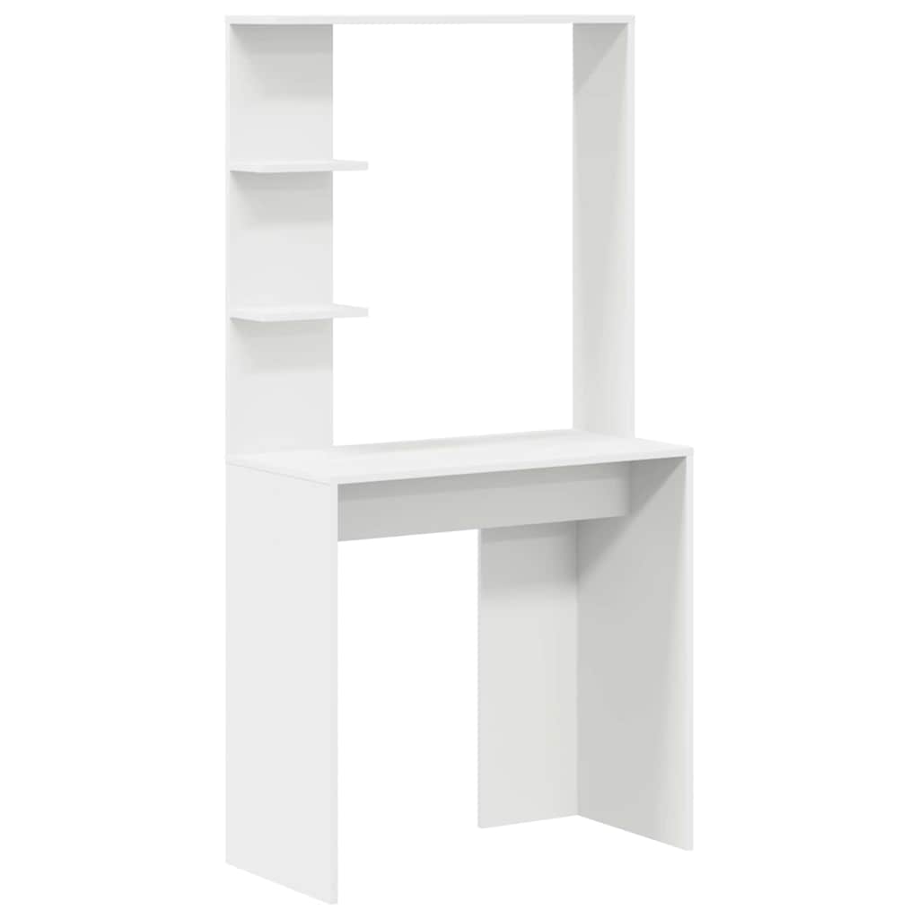 Secretária escrivaninha de computador - branco 78.5 x 37 x 154.5 cm madeira processada