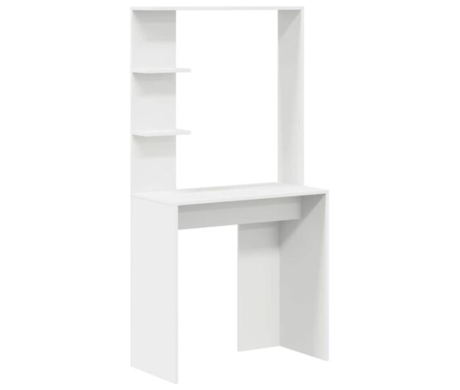 Secretária escrivaninha de computador - branco 78.5 x 37 x 154.5 cm madeira processada