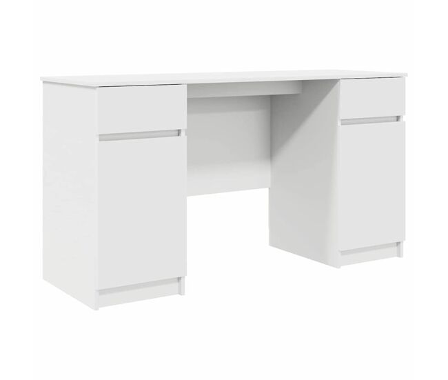 Secretária escrivaninha de computador - com gaveta branco 140 x 49 x 76 cm madeira processada