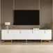Móvel de TV de painel de partículas com 4 portas 160 Móvel de TV de painel de partículas com 4 portas 160 Branco