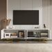 Móvel de TV de painel de partículas com 4 portas 160 Móvel de TV de painel de partículas com 4 portas 160 Branco