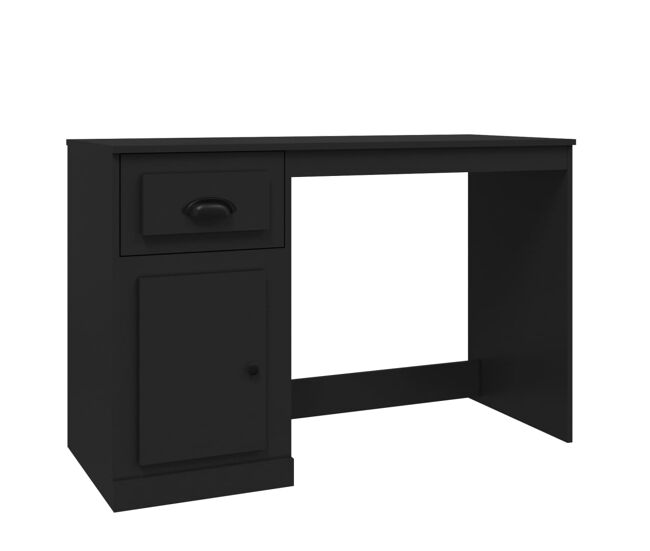 Secretária - escrivaninha de computador c/ gaveta 115x50x75 cm derivados de madeira preto
