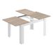 Pacote de mesa de jantar extensível com 4 cadeiras Avat Pacote de mesa de jantar extensível com 4 cadeiras Avat Carvalho