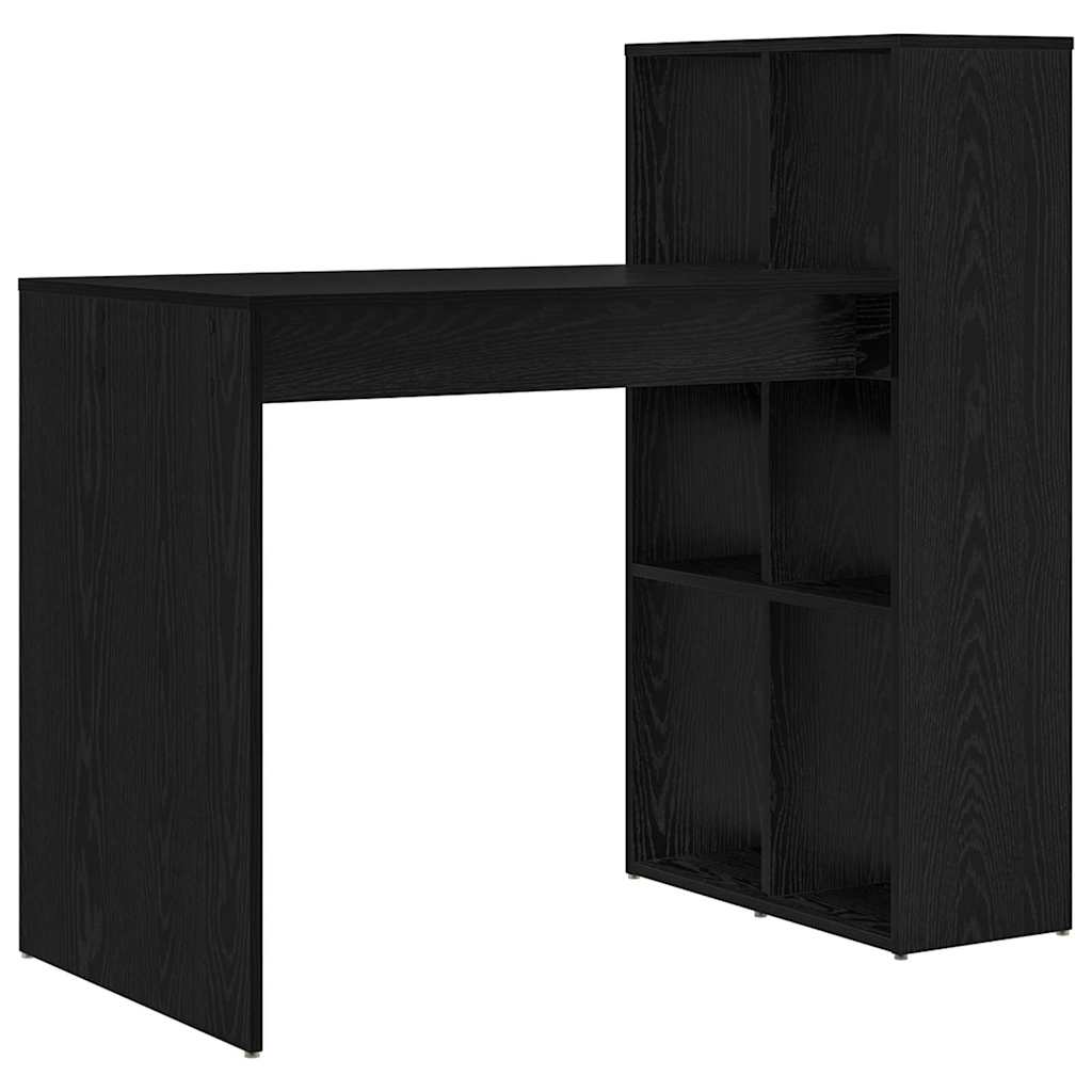 Secretária escrivaninha de computador - carvalho preto 108 x 55 x 103,5 cm madeira processada