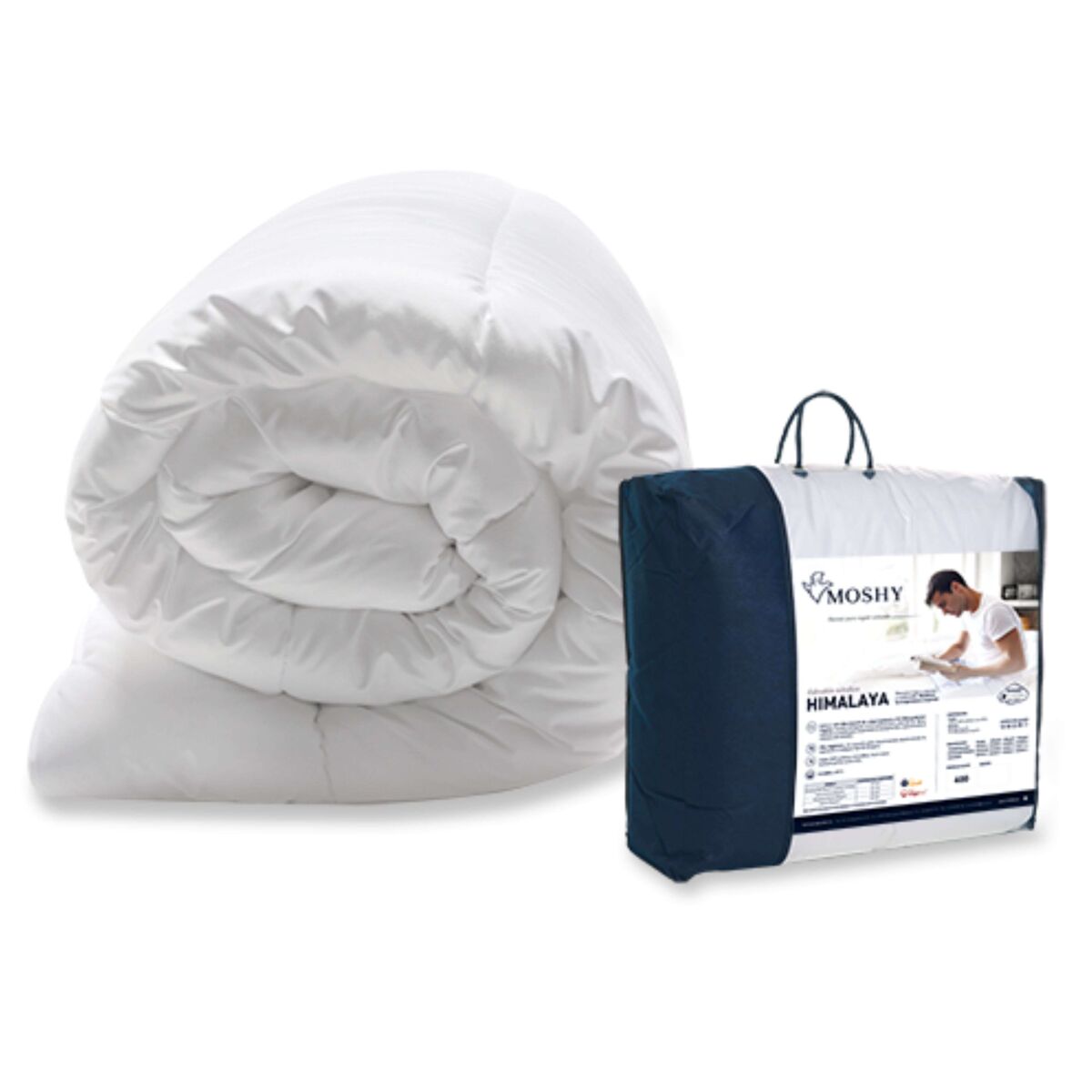 Enchimento de edredom himalaya nordic cor branca 150g (220x220 cm)