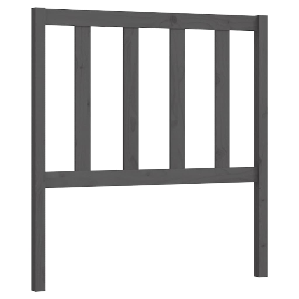 Cabeceira - cabeceira de cama 96x4x100 cm pinho maciço cinzento