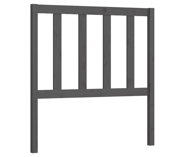 Cabeceira - cabeceira de cama 96x4x100 cm pinho maciço cinzento