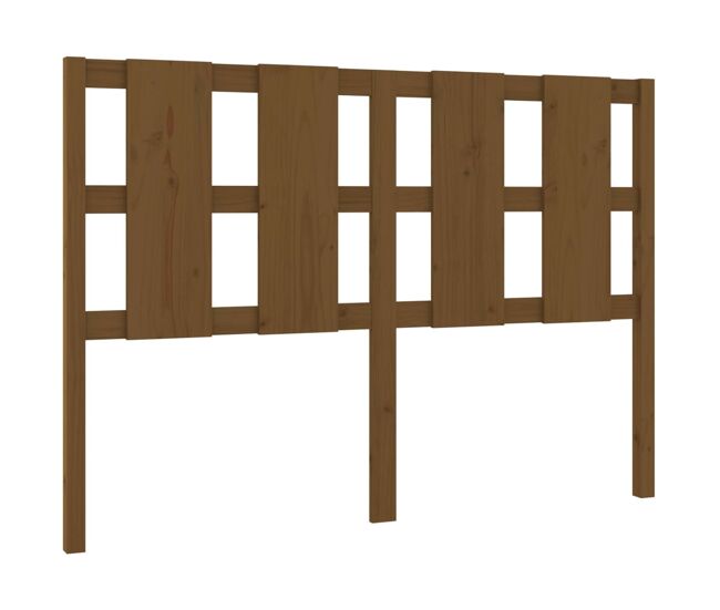 Cabeceira - cabeceira de cama 125,5x4x100 cm pinho maciço castanho mel