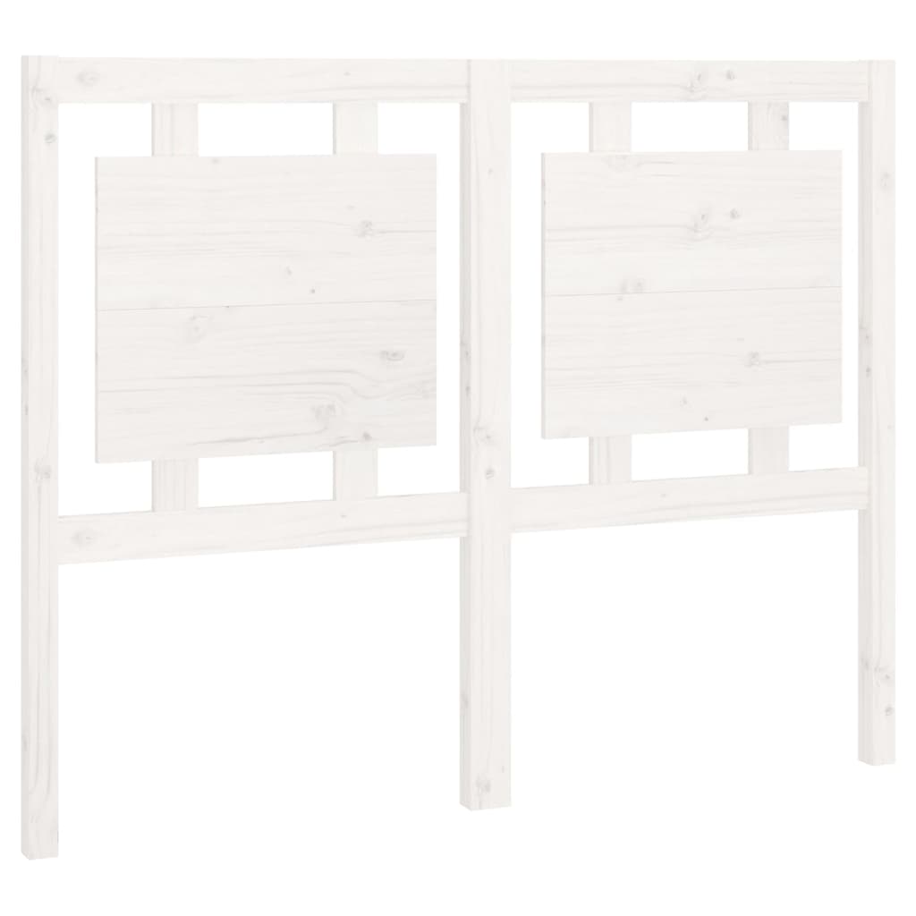 Cabeceira - cabeceira de cama 125,5x4x100 cm madeira de pinho maciça branco