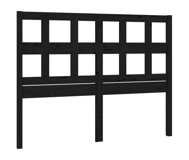 Cabeceira - cabeceira de cama 145,5x4x100 cm pinho maciço preto