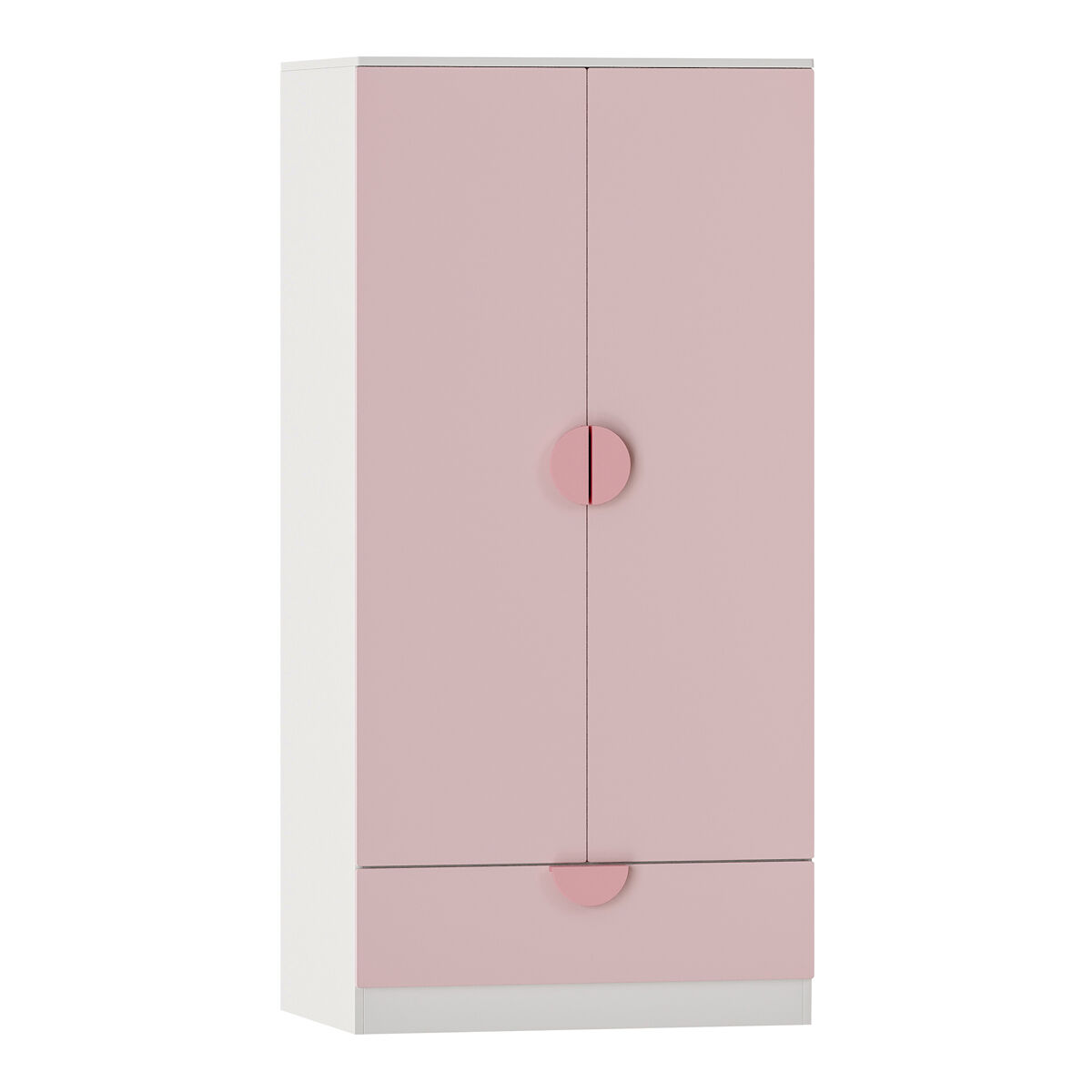 Armário de enfant sandnes com gaveta 123x60x40 cm rosa [en.casa]