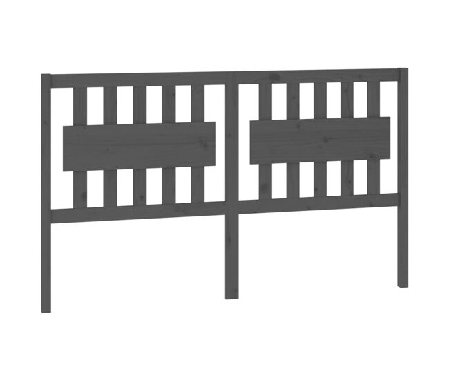 Cabeceira - cabeceira de cama 165,5x4x100 cm pinho maciço cinzento