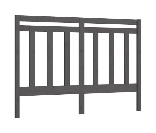 Cabeceira - cabeceira de cama 126x4x100 cm pinho maciço cinzento