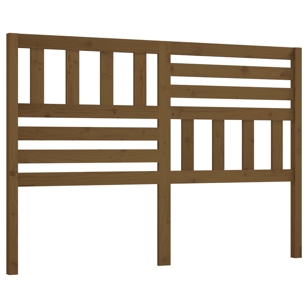 Cabeceira - cabeceira de cama 126x4x100 cm pinho maciço castanho mel