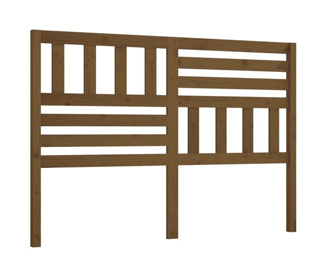 Cabeceira - cabeceira de cama 126x4x100 cm pinho maciço castanho mel