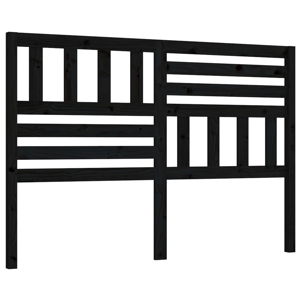 Cabeceira - cabeceira de cama 126x4x100 cm pinho maciço preto