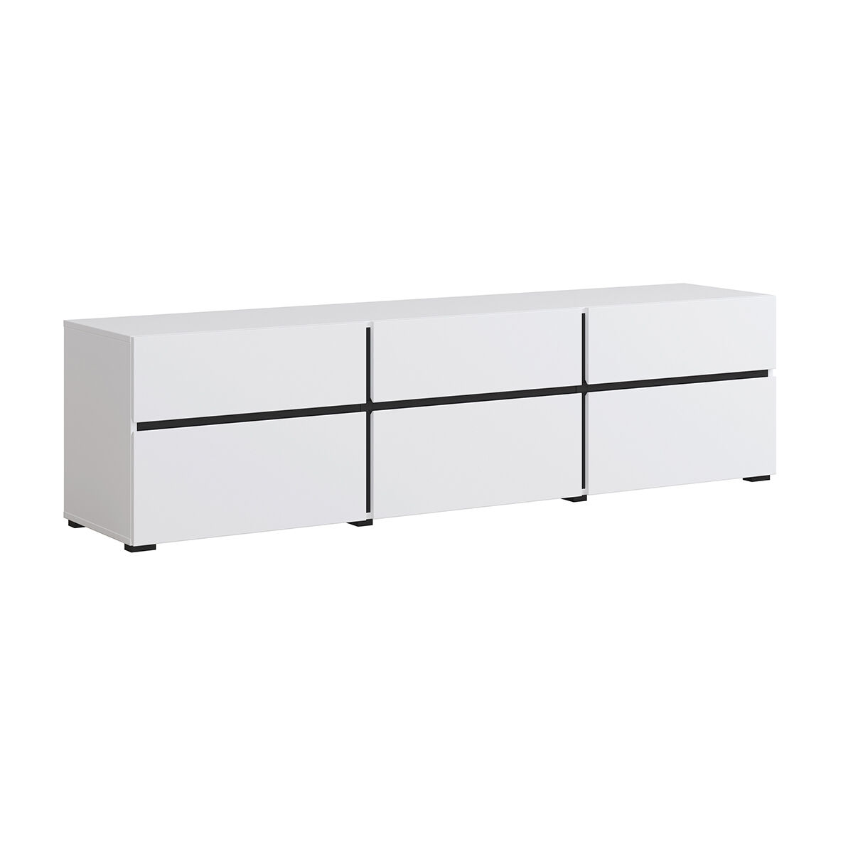 Suporte para tv 3 portas 180 cm lilia branco