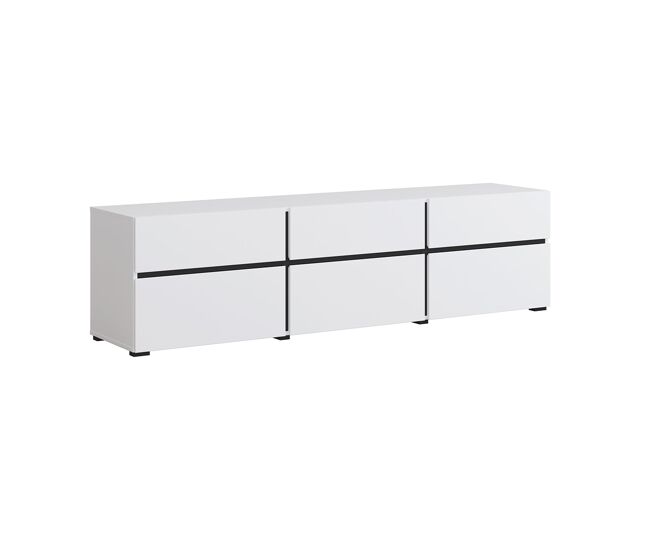Suporte para tv 3 portas 180 cm lilia blanc
