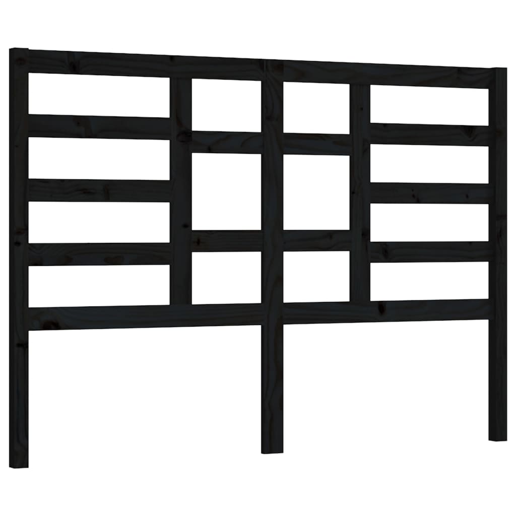 Cabeceira - cabeceira de cama 126x4x104 cm pinho maciço preto