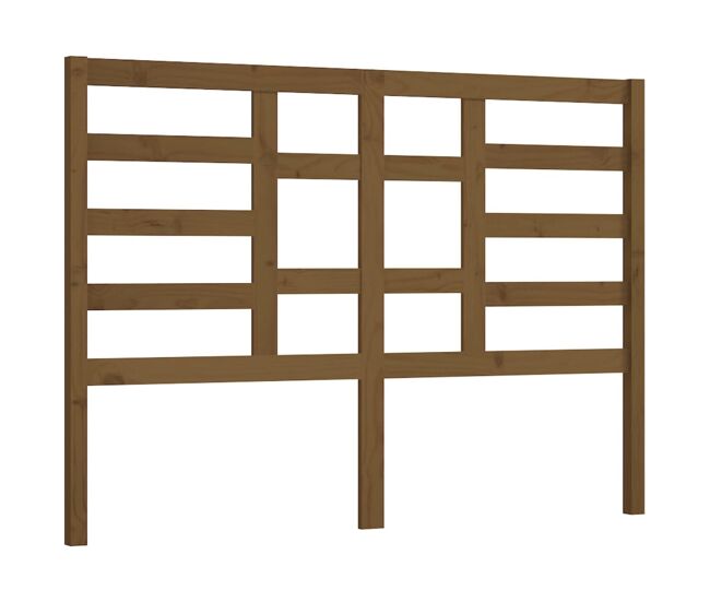 Cabeceira - cabeceira de cama 126x4x104 cm pinho maciço castanho mel