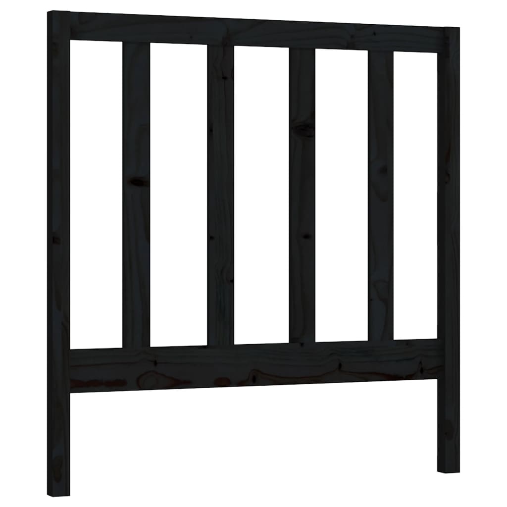 Cabeceira - cabeceira de cama 96x4x100 cm pinho maciço preto