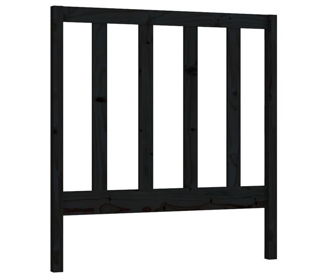 Cabeceira - cabeceira de cama 96x4x100 cm pinho maciço preto