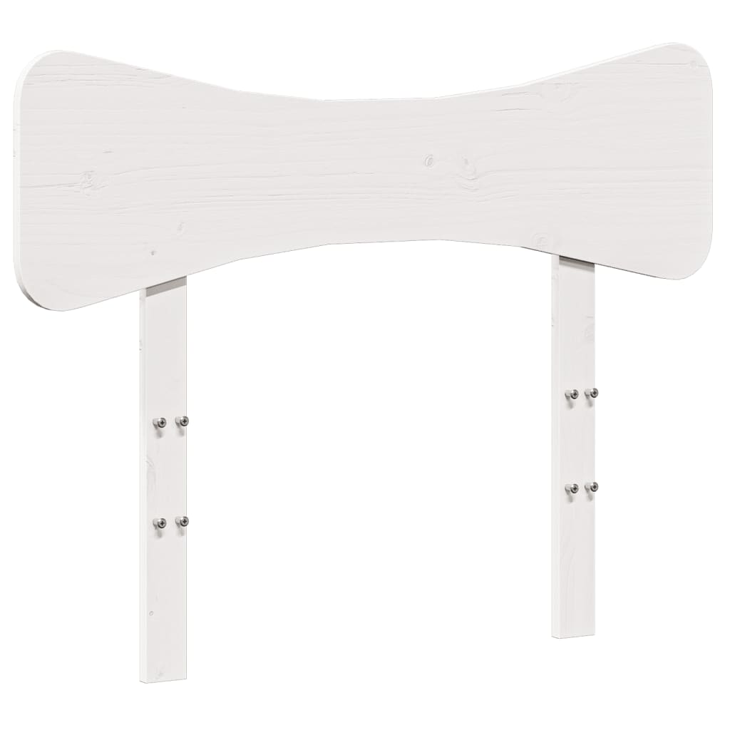 Cabeceira - cabeceira de cama 100 cm madeira de pinho maciça branco