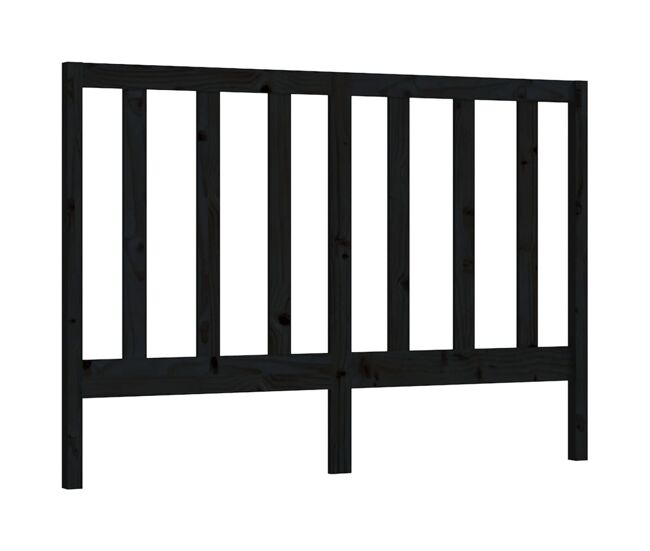 Cabeceira - cabeceira de cama 166x4x100 cm pinho maciço preto