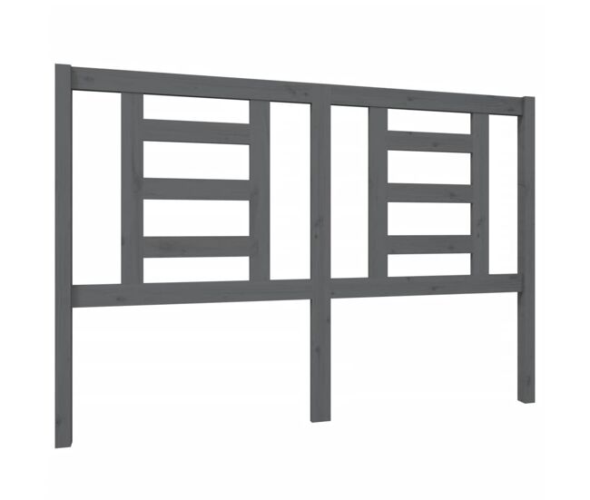 Cabeceira - cabeceira de cama 146x4x100 cm pinho maciço cinzento