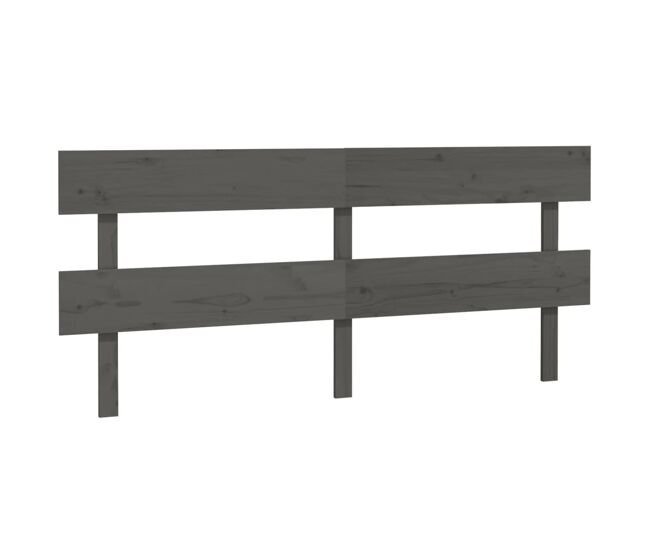 Cabeceira - cabeceira de cama 204x3x81 cm pinho maciço cinzento