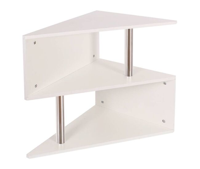 Mesa de centro “penola” - dimensões: c60 x p41 x a60 cm - materiais: painel de aglomerado - cor: blanc