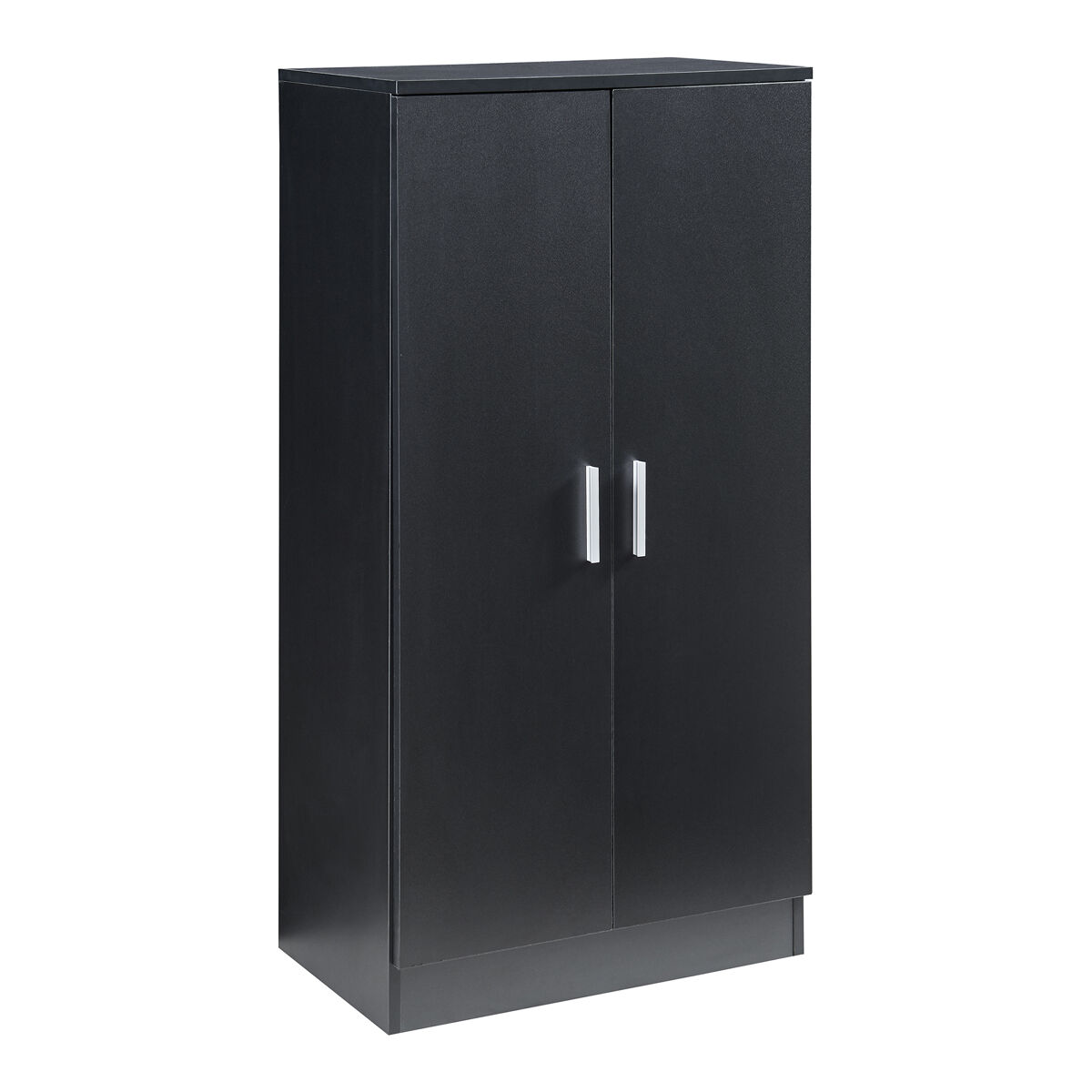 Sapateira notribontaa 2 portas 7 prateleiras 108x55x35 cm preto [en.casa]