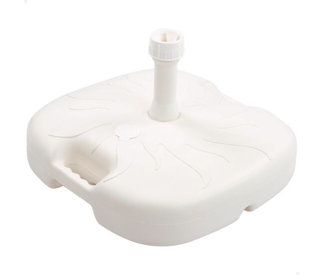 Base quadrada para guarda-sol ø20/32 mm branco aktive