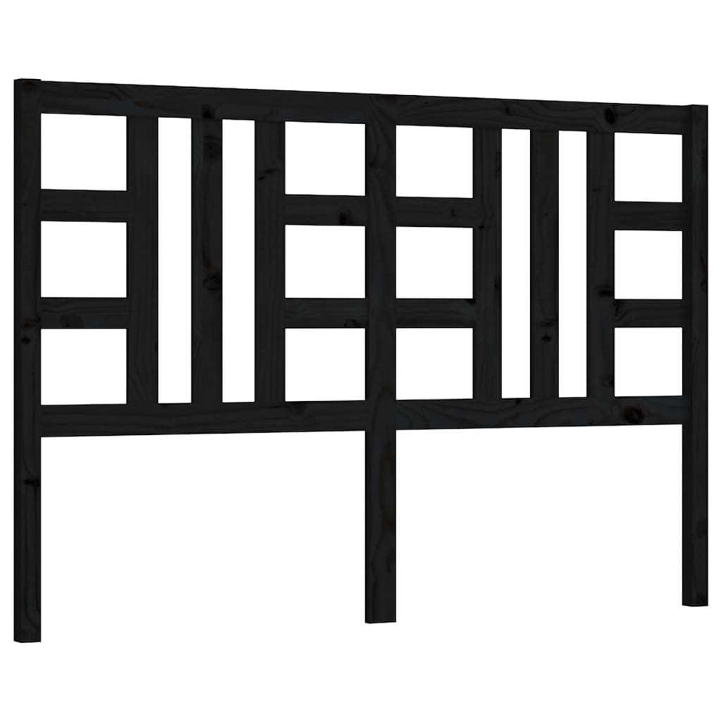 Cabeceira - cabeceira de cama 166x4x100 cm pinho maciço preto