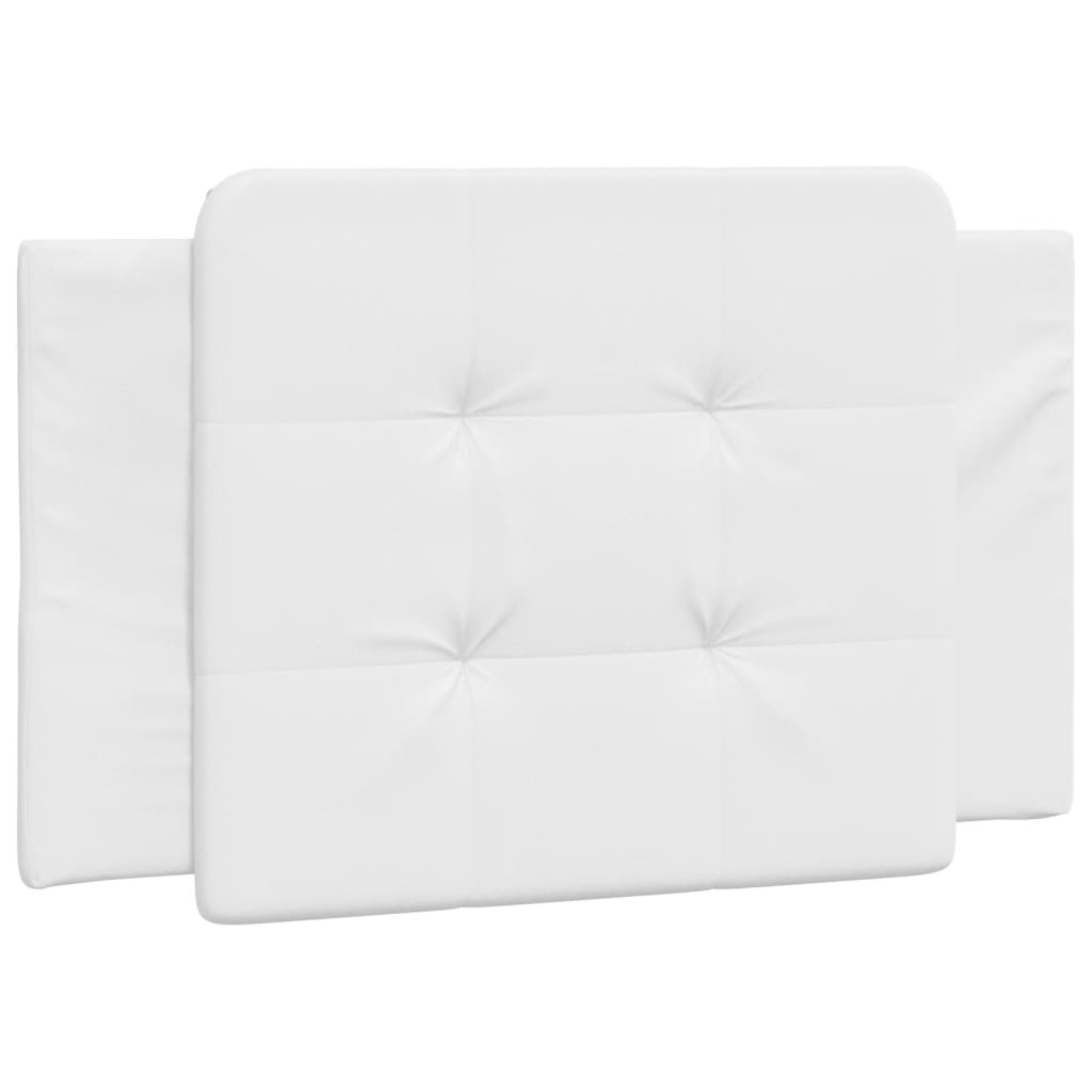 Almofadão de cabeceira - cabeceira de cama 80 cm couro artificial branco
