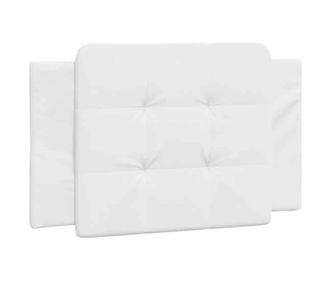 Almofadão de cabeceira - cabeceira de cama 80 cm couro artificial branco