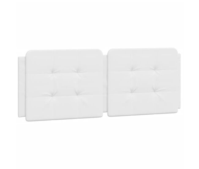 Almofadão de cabeceira - cabeceira de cama 140 cm couro artificial branco