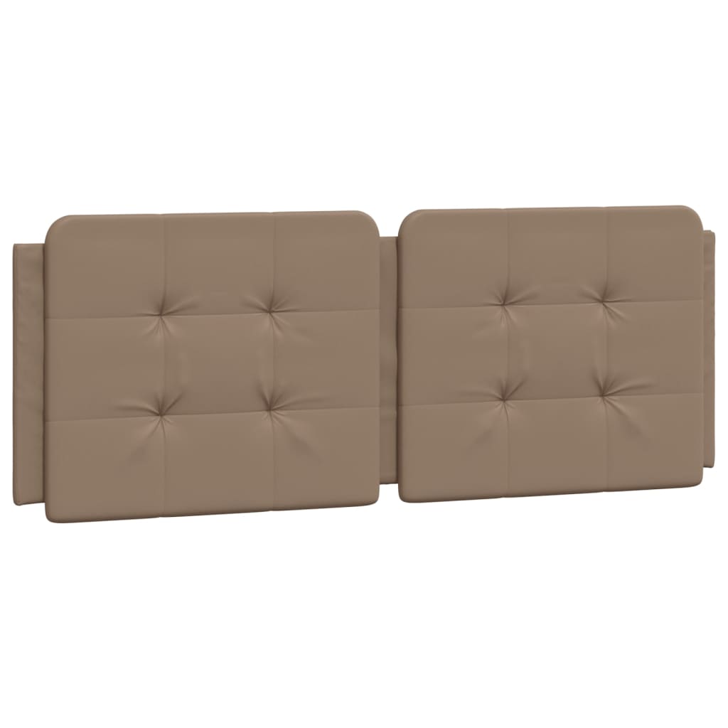 Almofadão de cabeceira - cabeceira de cama 140 cm couro artificial cappuccino