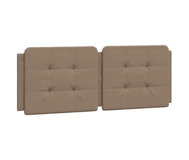 Almofadão de cabeceira - cabeceira de cama 140 cm couro artificial cappuccino