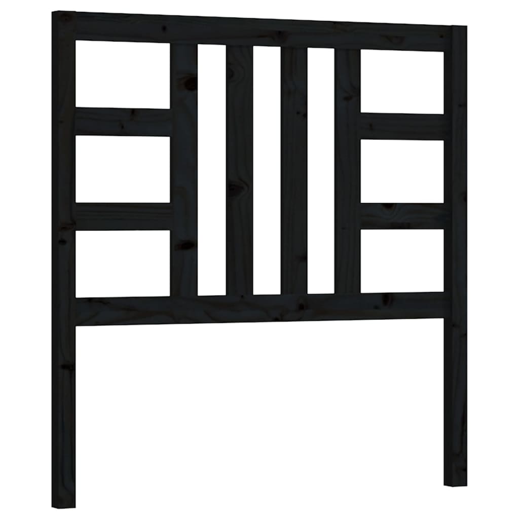 Cabeceira - cabeceira de cama 96x4x100 cm pinho maciço preto