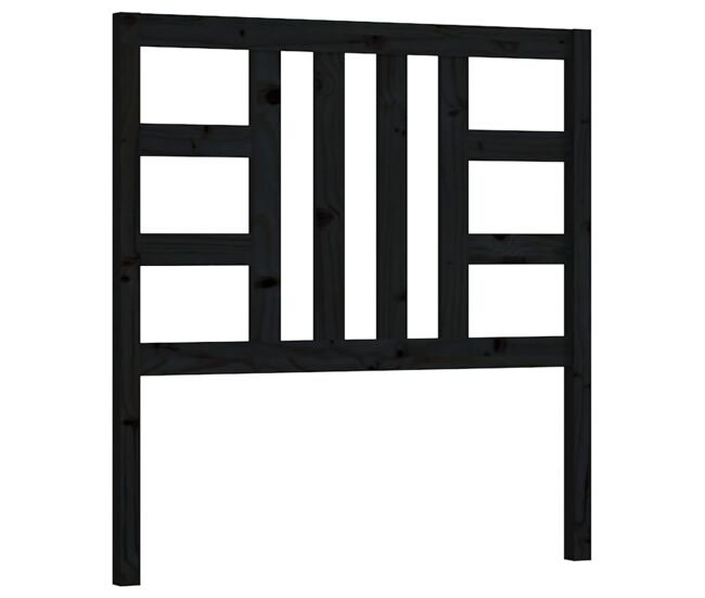 Cabeceira - cabeceira de cama 96x4x100 cm pinho maciço preto