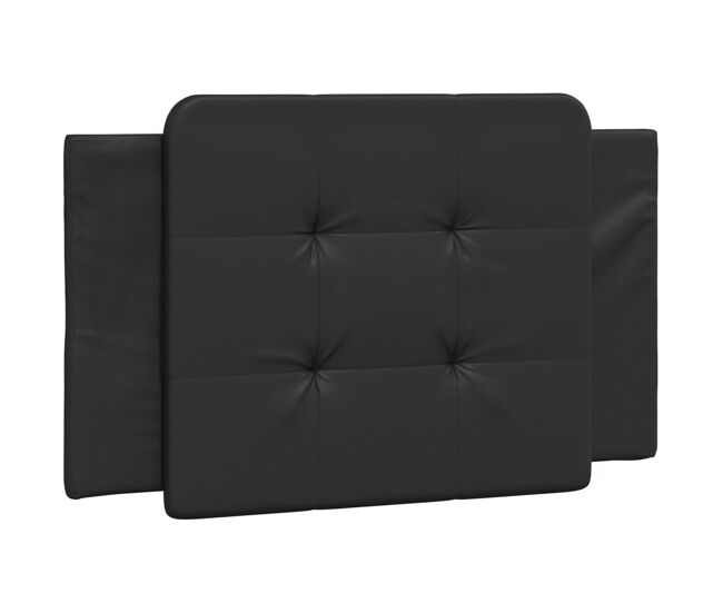 Almofadão de cabeceira - cabeceira de cama 90 cm couro artificial preto