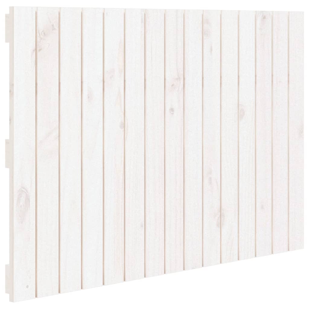 Cabeceira - cabeceira de cama de parede 95,5x3x60 cm madeira de pinho maciça branco