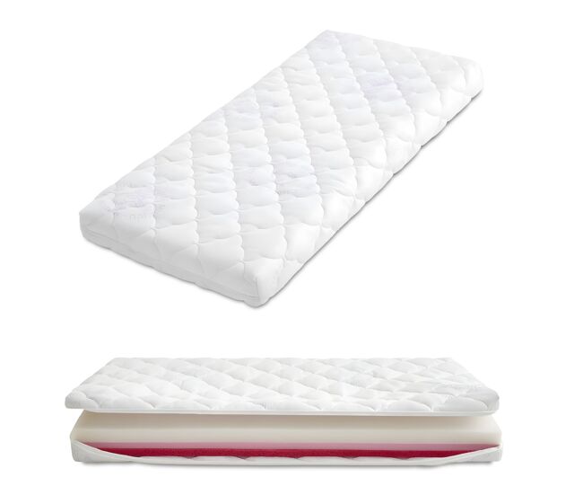 Colchão de bebé helios cuna 120x60 com tecnologia drycore+ de célula aberta e breathmax. certificado oeko-tex e certipur. amovível, respirável