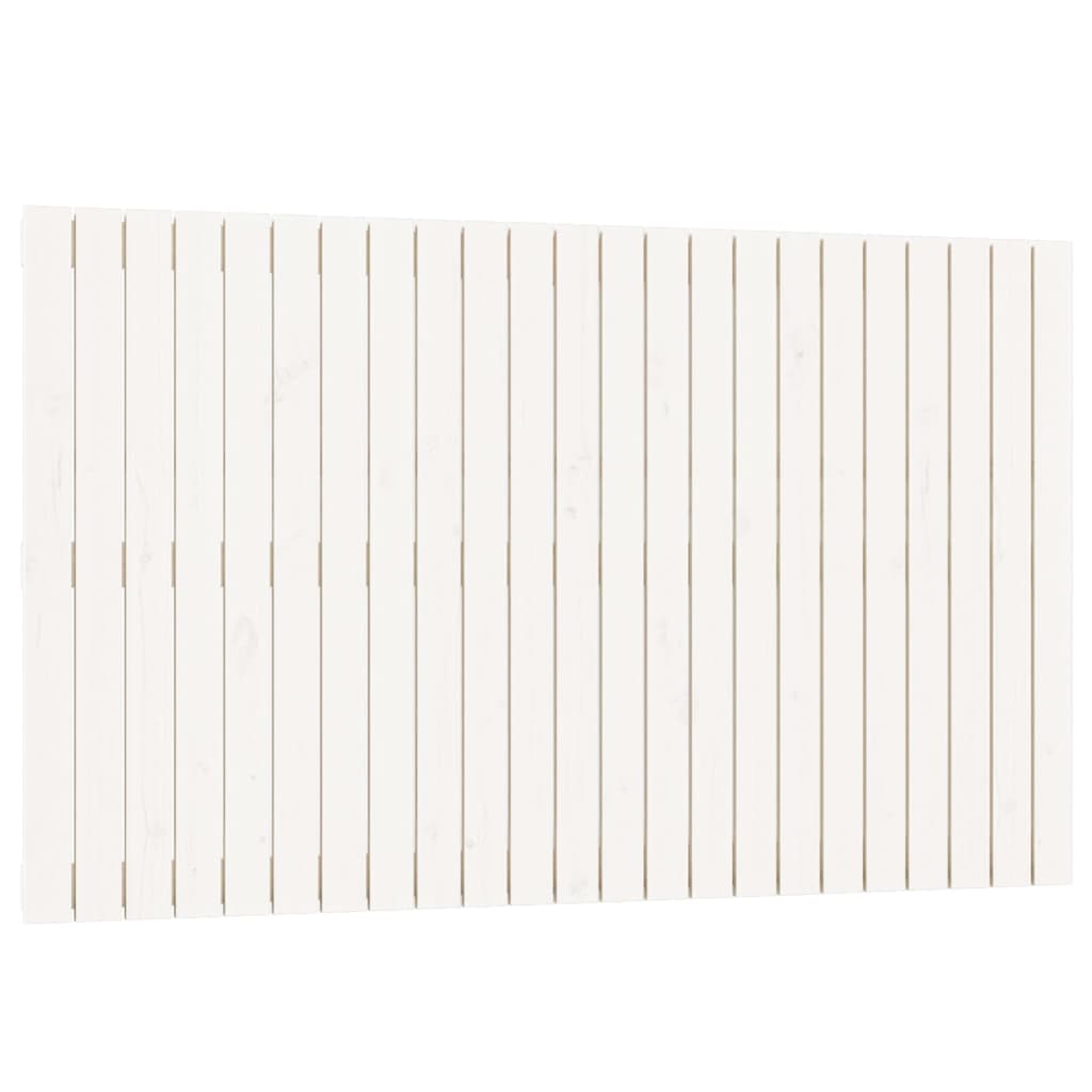 Cabeceira - cabeceira de cama de parede 147x3x90 cm madeira de pinho maciça branco