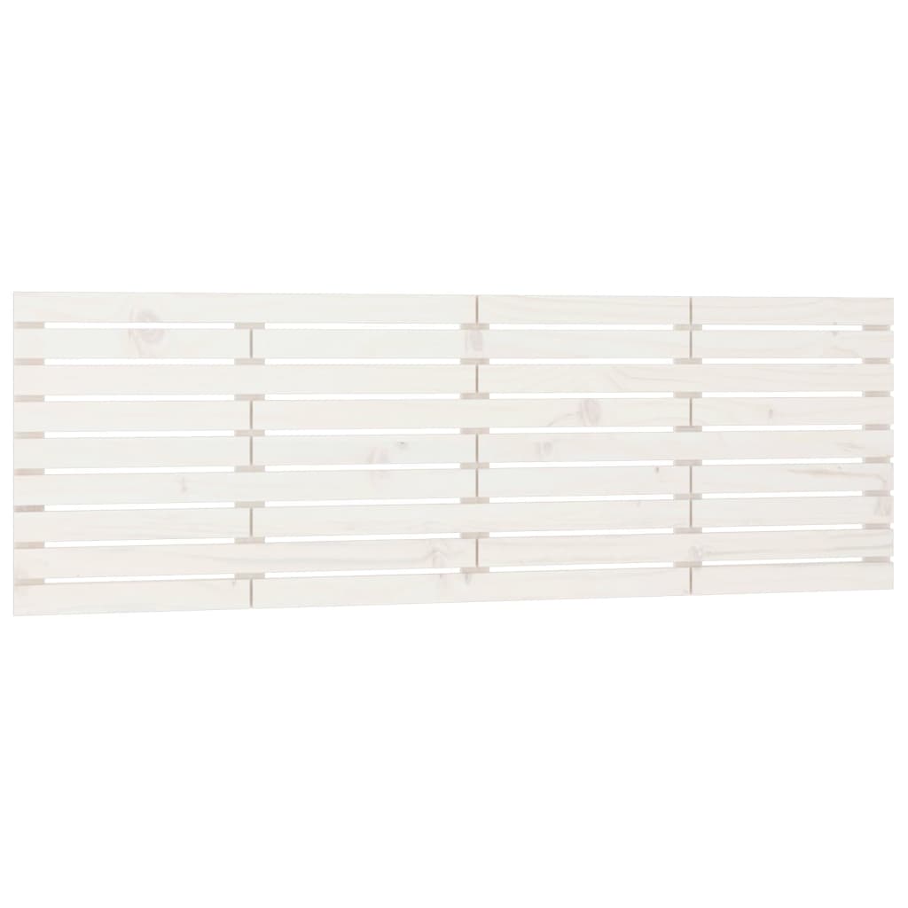 Cabeceira - cabeceira de cama de parede 166x3x63 cm madeira de pinho maciça branco