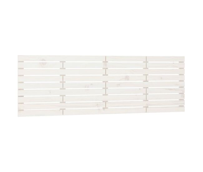 Cabeceira - cabeceira de cama de parede 166x3x63 cm madeira de pinho maciça branco