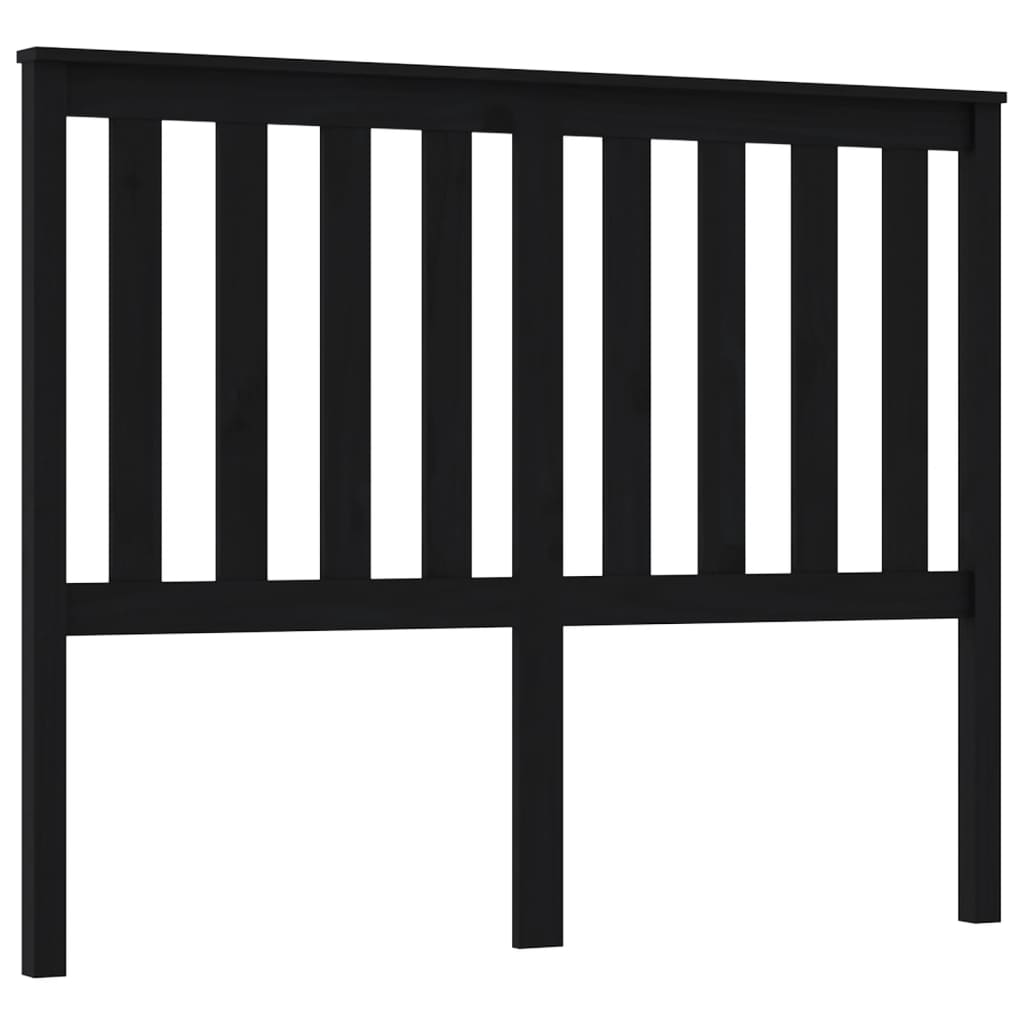 Cabeceira - cabeceira de cama 126x6x101 cm pinho maciço preto