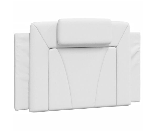 Almofadão de cabeceira - cabeceira de cama 80 cm couro artificial branco