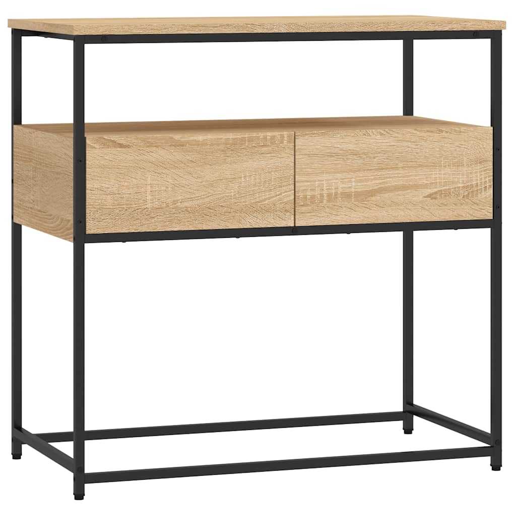 Mesa consola - mesa de entrada 75x40x75 cm derivados de madeira carvalho sonoma